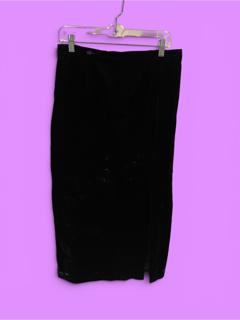 Cute black velvet vintage 80s maxi skirt whimsigoth coquette siren lined